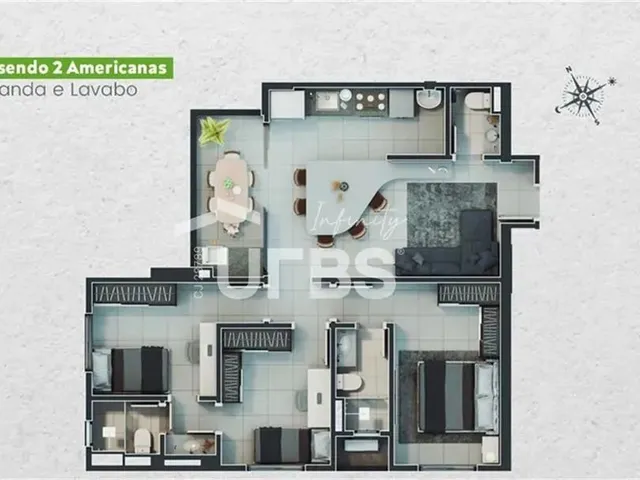 Imagem 6: B Great Nova Suíça - Apartamento 3 Quartos, Sendo 3 Suítes
