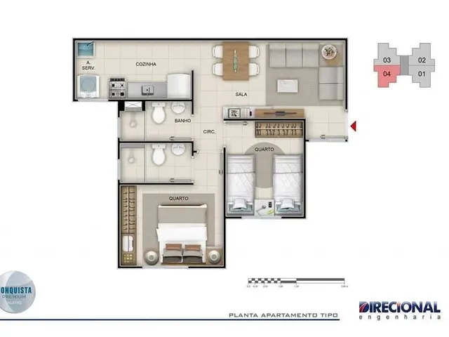 Imagem 2: Apartamento | Conquista Premium | 2 Quartos