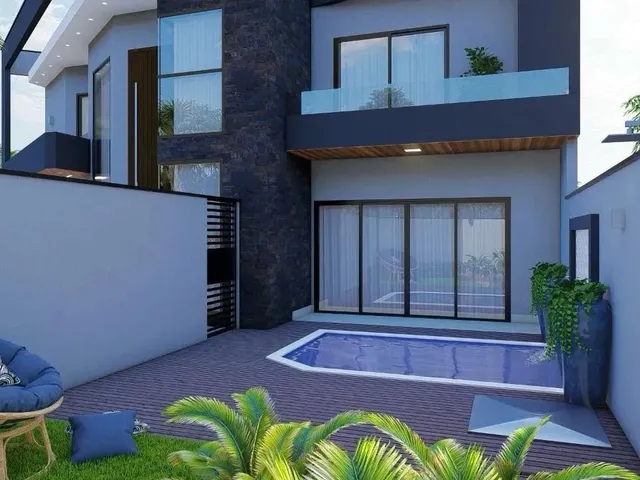 Imagem: Sobrado À Venda com 3 Suítes e Piscina