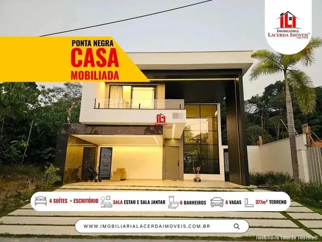 Imagem: Casa Mobiliada no Alphaville 4 com 4 Suítes