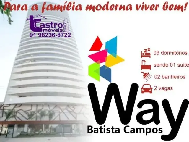 Imagem 1: Edifício Way Batista Campos. 3/4. 1 Ou 2 Vagas. W240