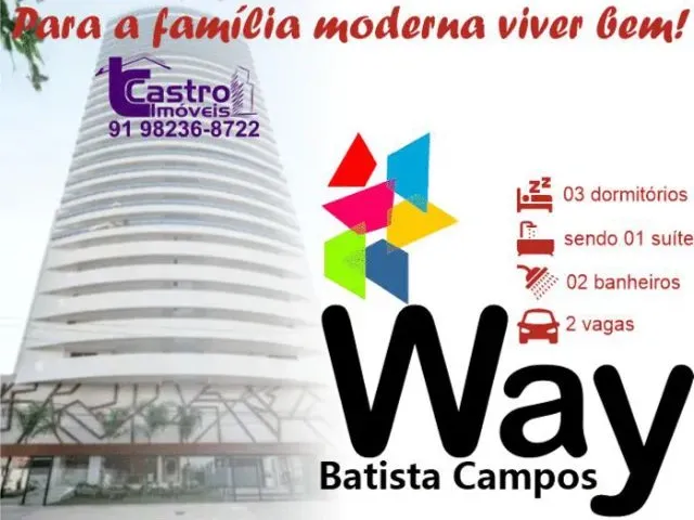 Imagem 1: Edifício Way Batista Campos. 3/4. 1 Ou 2 Vagas. G.c238