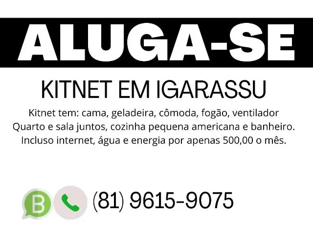 Imagem: Kitnet em Igarassu Mobiliado