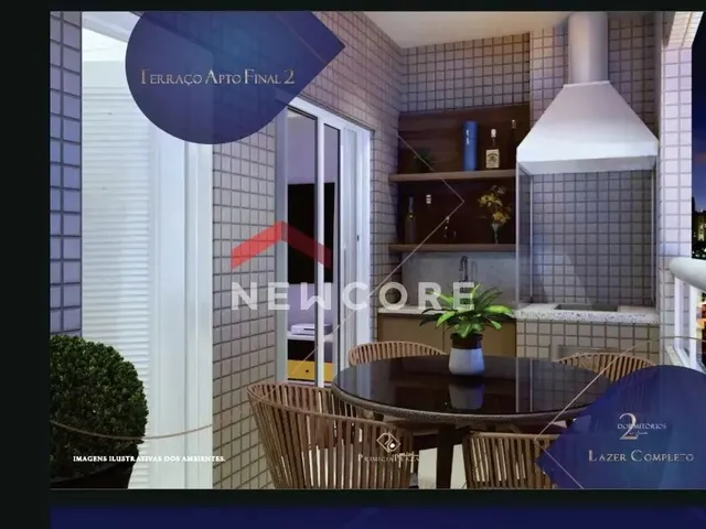 Imagem: O apartamento possui 2 Dormitórios, 1 Suíte, 2 Banheiros,