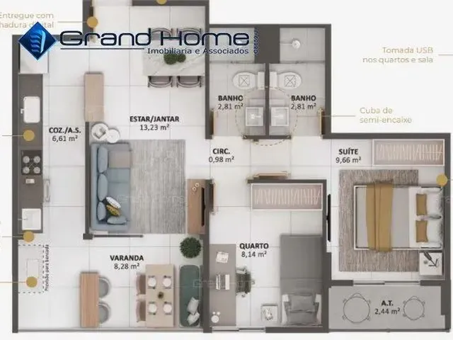 Imagem 6: Apartamento 2 Quartos em Mata da Praia