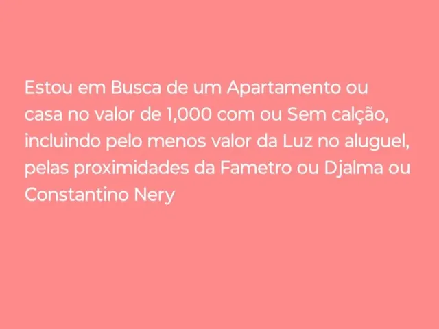 Imagem 1: Procura -Se Residência