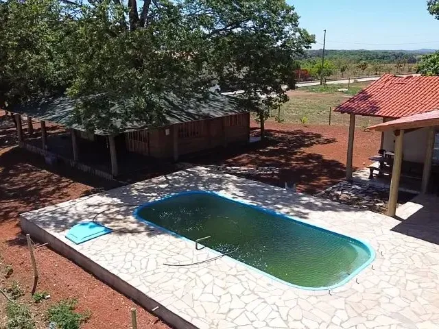 Imagem 4: Chácara 2000M², Casa de Madeira, 3Q, Área Gourmet, Piscina, Tanque Peixe, Aragoiânia