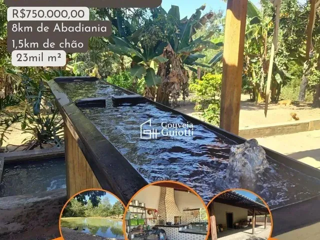 Imagem: A fazenda possui 2 Dormitórios, 1 Banheiro, 23.000m² de