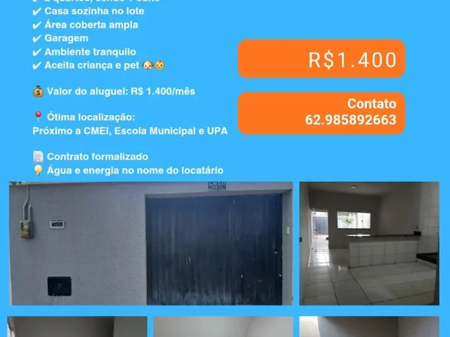 Imagem: Casa para Alugar - Residencial Ana Clara
