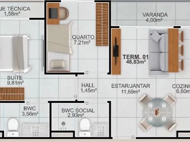 Imagem 3: Vendo Chave Apartamento com 2 dormitórios