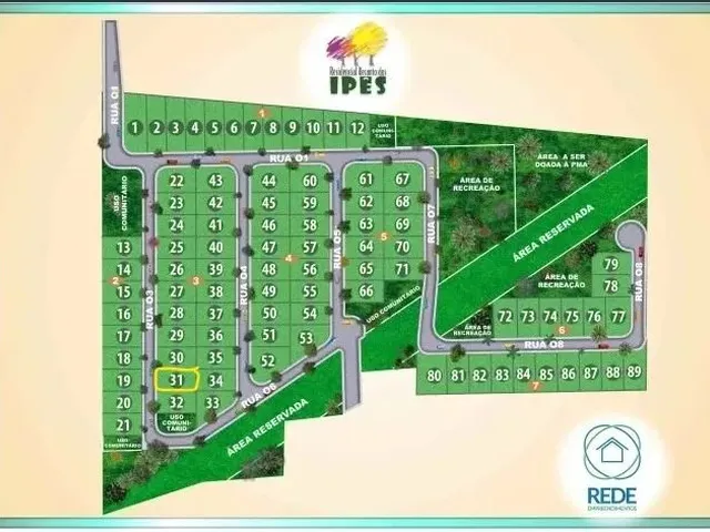 Imagem: O terreno possui 240m² de Área e está localizado em