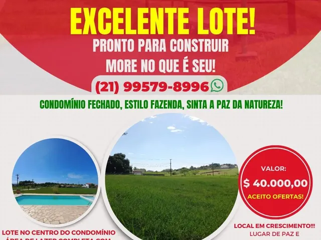 Imagem: Excelente Lote em Iguaba Grande, Leia!
