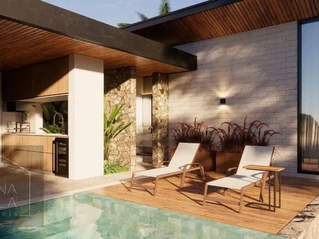 Imagem: Casa Nova com 3 Suites À Venda no Condomínio