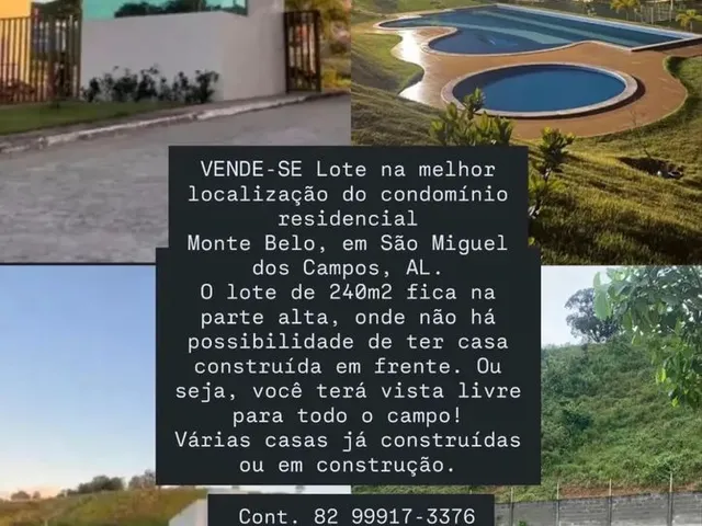 Imagem: Terreno Monte Belo - São Miguel dos Campos