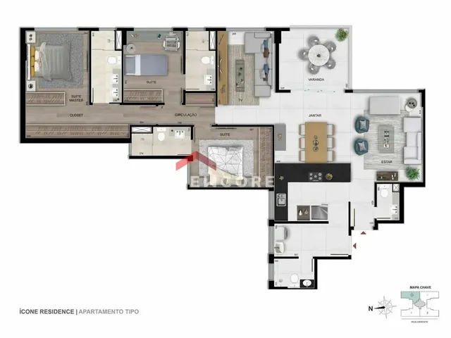 Imagem 6: Apartamento em Rua Oriente - Serra - Belo Horizonte/Mg