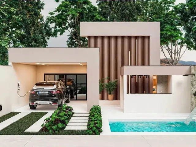 Imagem 1: Casa 3 Quartos com Suíte, com Piscina e Sauna À Venda
