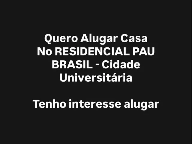 Imagem: Tenho Interesse em Alugar