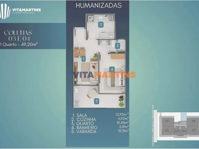 Imagem 5: Pré Lançamento - Aurazul - Apartamentos de 1 Ou 2 Quartos a Partir de R$550.000,00 Na