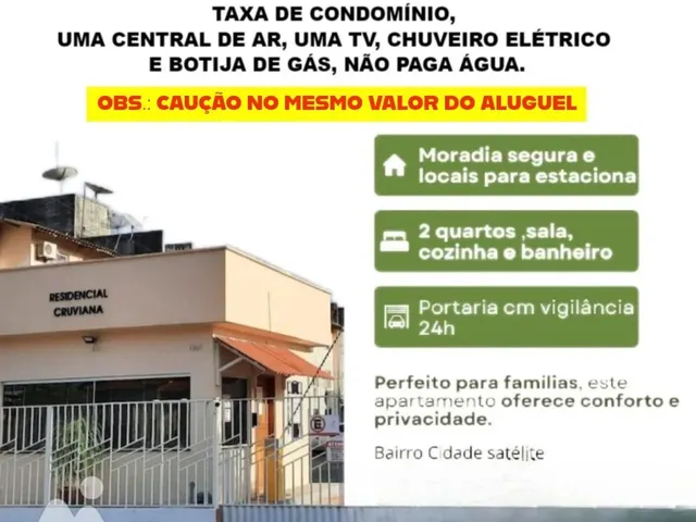 Imagem: Alugo Apartamento no Residencial Cruviana