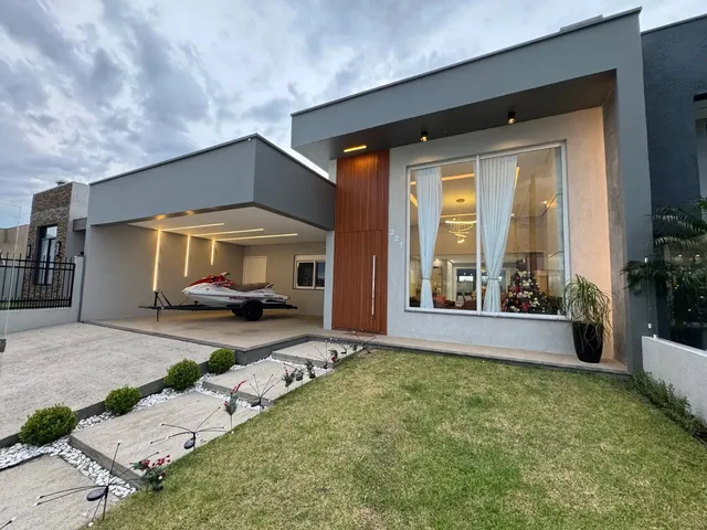 Imagem: Casa Moderna 200M Piscina Quiosque 3 Dorm