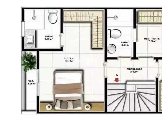 Imagem 11: Imóvel para Aluguel com 103 Metros Quadrados com 3 Quartos em Boa Esperança - Rio
