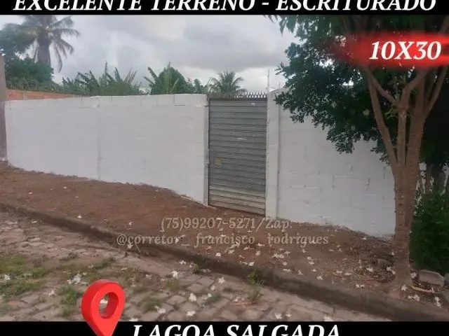 Imagem: Venda-Excelente Terreno na Lagoa Salgada
