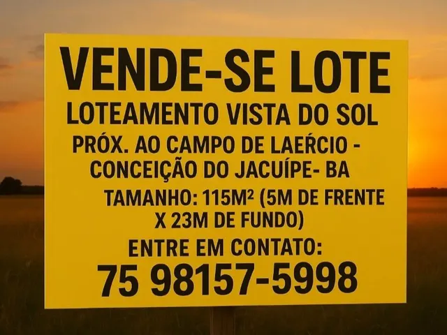 Imagem: Vendo Lote 5M X 23M