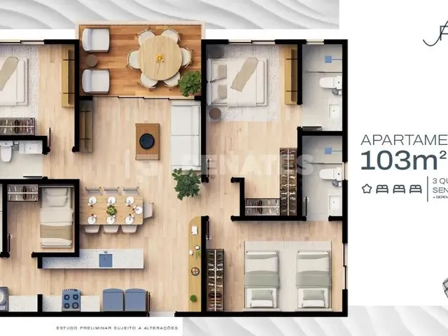 Imagem 7: Apartamento À Venda, 2 Quartos, 1 Suíte, 1 Vaga, Pirangi do Norte (Distrito Litoral)