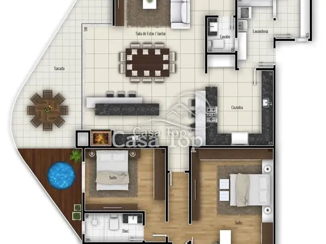 Imagem 2: Cobertura Duplex À Venda Edifício Vivere Space Home - Centro