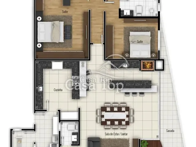 Imagem 5: Cobertura Duplex À Venda Edifício Vivere Space Home - Centro