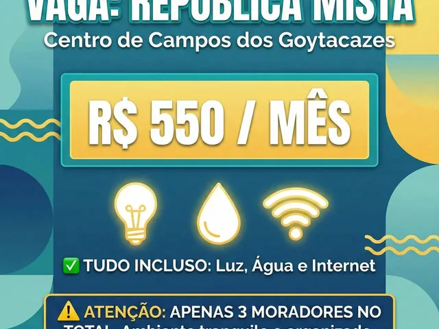 Imagem: República Mista para 3 Pessoas