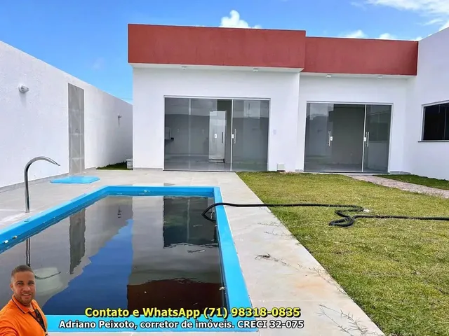 Imagem 3: Casa para Venda em Camaçari, Arembepe (Abrantes), 2 Dormitórios, 1 Suíte, 3 Banheiros