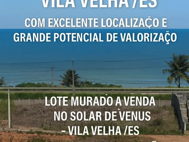 Imagem: Lote Murado À Venda no Solar de Vênus