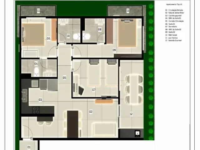 Imagem 7: Apartamento no Cumbuco Cod0288
