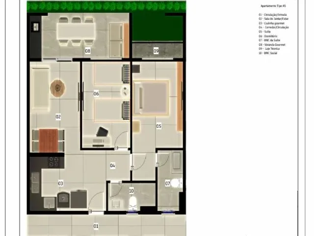 Imagem 9: Apartamento no Cumbuco Cod0288