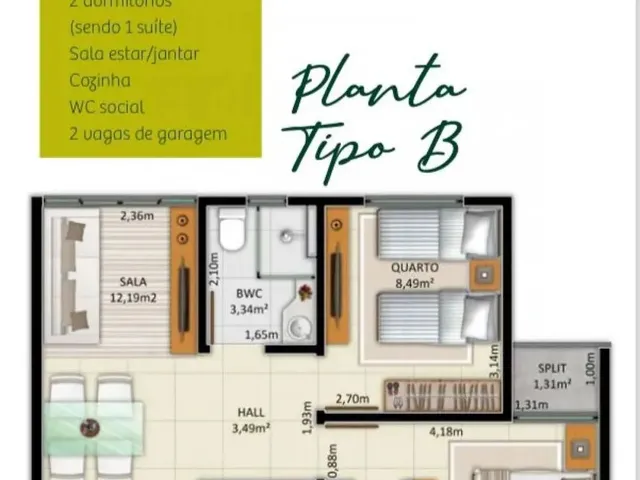 Imagem 8: Apartamento para Vender com 2 Quartos no Bairro Primavera em Teresina
