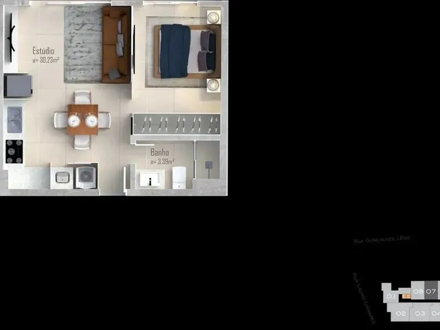 Imagem 2: Studio Novo À Venda na Trindade, em Florianópolis
