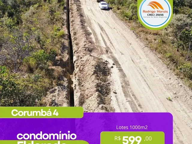 Imagem 4: Lotes Lago Corumbá 4 Parcelas a Partir de R$ 599/Mês