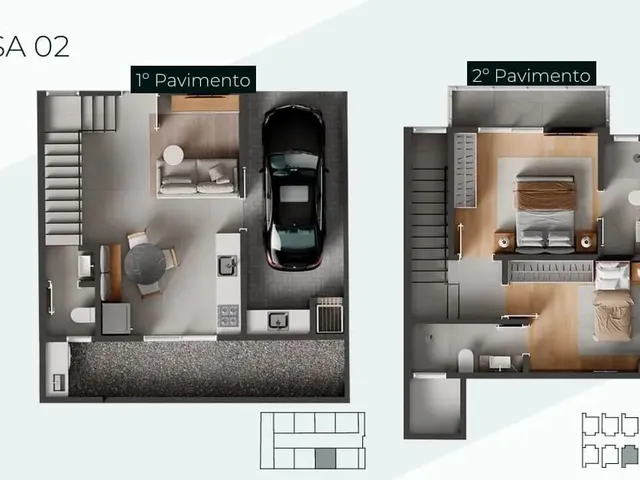 Imagem 10: Casa para Venda em São José, Forquilhas, 2 Dormitórios, 2 Suítes, 3 Banheiros, 1 Vaga