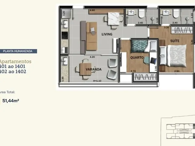 Imagem 6: Apartamento 2 Quartos - Granbery