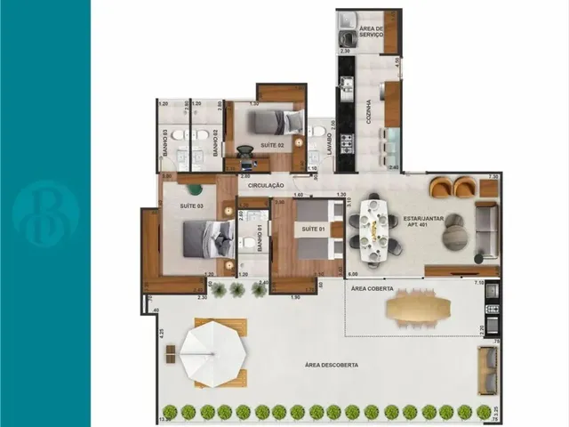 Imagem 2: Apartamento 3 Quartos - São Mateus