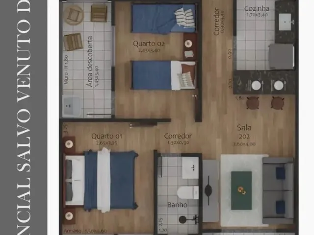 Imagem 15: Apartamento 2 Quartos - Recanto da Mata