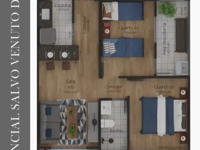 Imagem 13: Apartamento 2 Quartos - Recanto da Mata