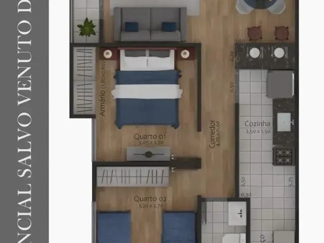 Imagem 10: Apartamento 2 Quartos - Recanto da Mata