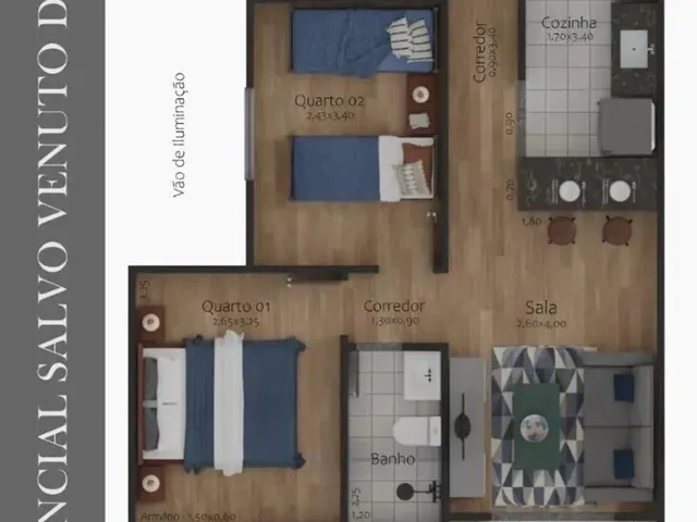 Imagem 11: Apartamento 2 Quartos - Recanto da Mata