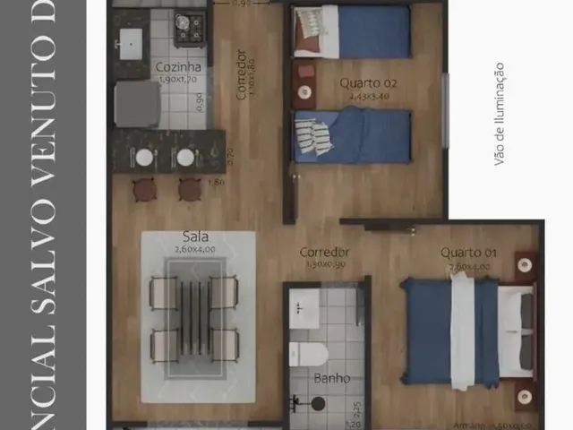 Imagem 8: Apartamento 2 Quartos - Recanto da Mata