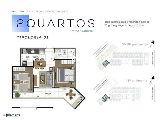 Imagem 14: Apartamento 2 Quartos a Venda no Diamond Infinity no Centro de Juiz de Fora