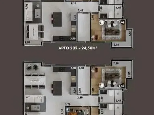 Imagem 3: Apartamento 3 Quartos - Aeroporto