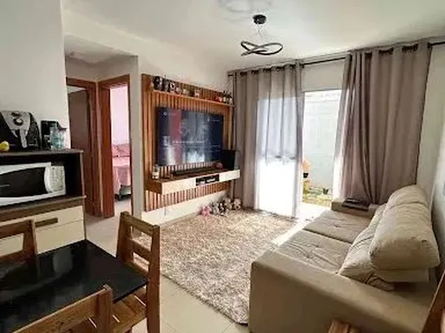 Imagem: O apartamento possui 2 Dormitórios, 1 Banheiro, 1 Vaga na