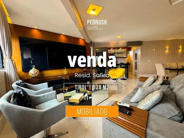 Imagem 1: Apartamento À Venda com 178 M2 - 4 Quartos - no Bairro de Barro Vermelho/Natal - 3 Vagas